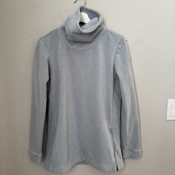 Nike Therma Dri-Fit Tunic Long Sleeve Funnel Neck Fleece Sweatshirt Top size S - Picture 9 of 13